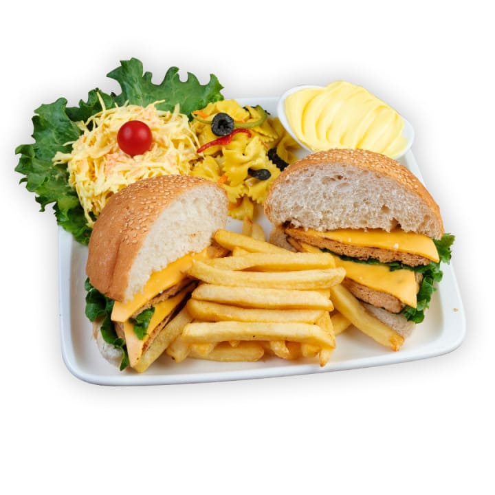 وجبة برغر دجاج