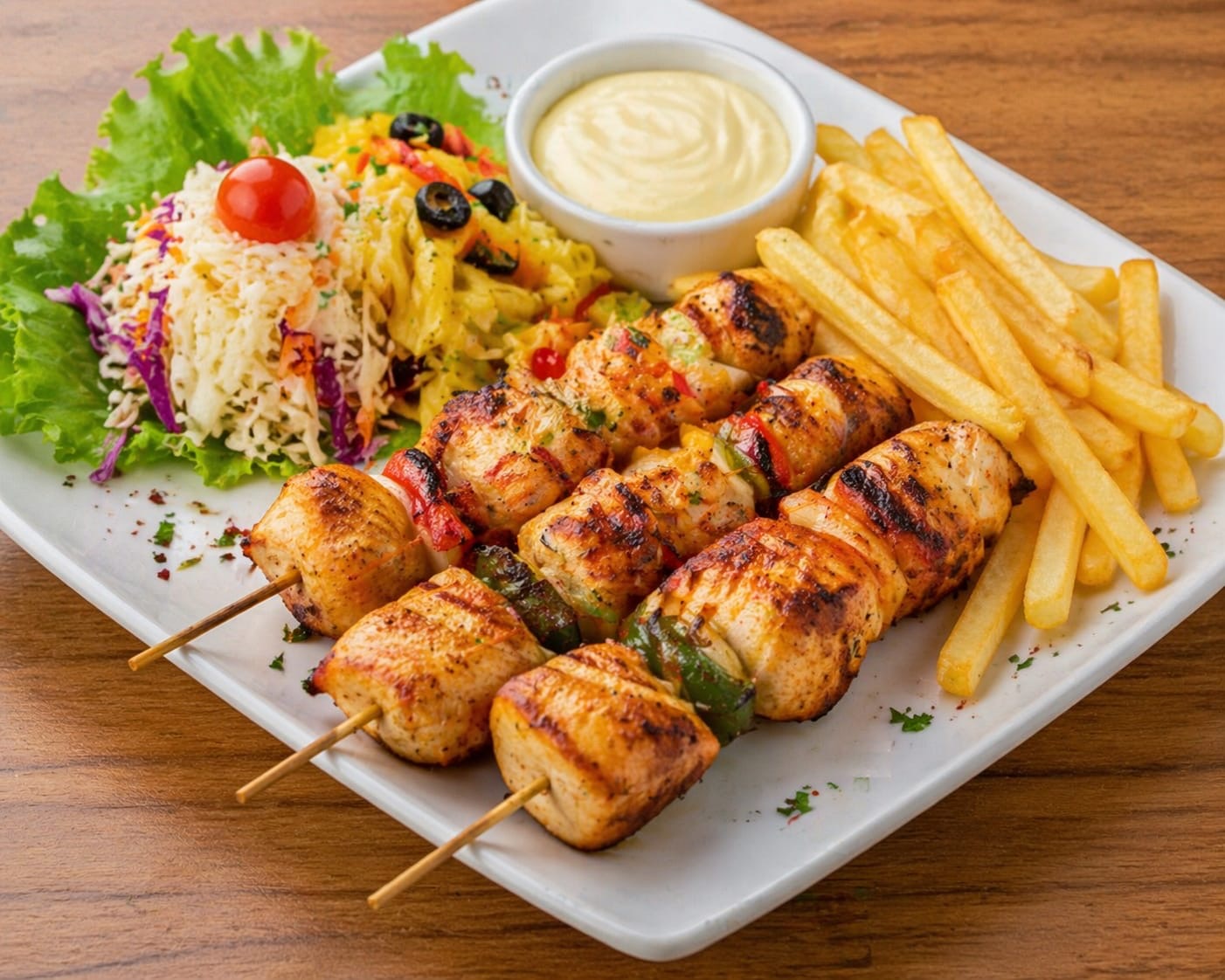 وجبة شيش طاووق 3 سيخ